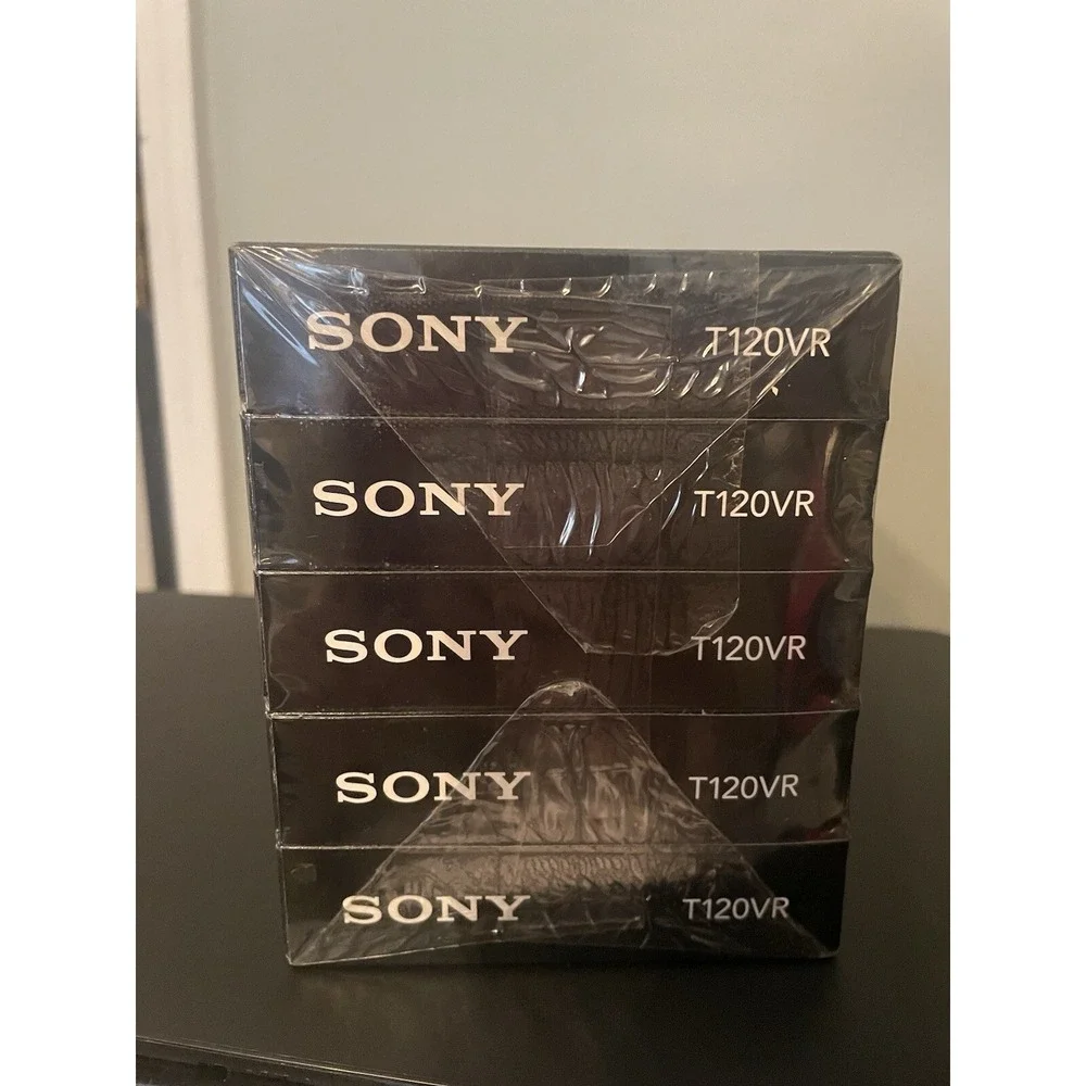 Sony VHS T-120 6 Hour 5‎ Pack New